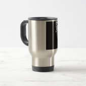 Mug De Voyage Basket-ball noir et blanc (Devant gauche)