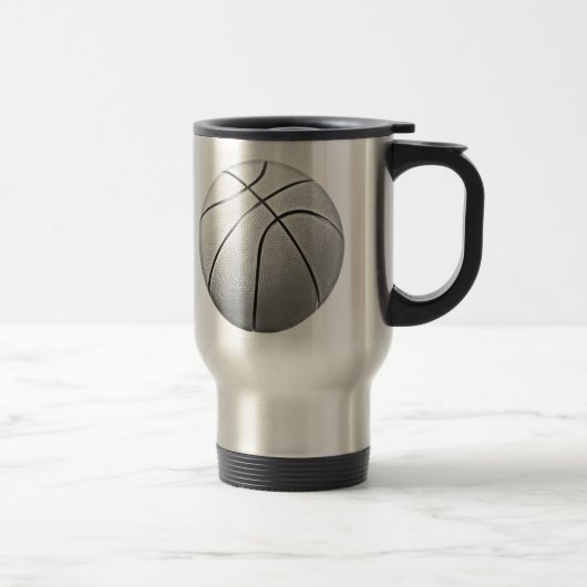 Mug De Voyage Basket-ball noir et blanc (Droit)