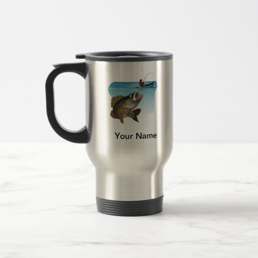 Mug De Voyage Basse à grande bouche Pêche dans la boue (Gauche)