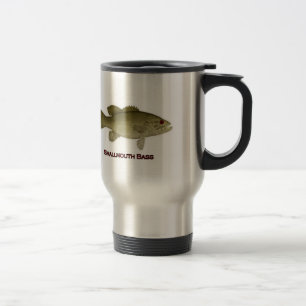 Mug De Voyage Basse de Smallmouth (illustration rouge d'oeil)