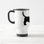 Mug De Voyage Basset Hound (noir) (Gauche)