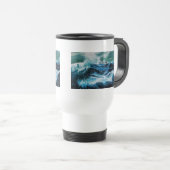 Mug De Voyage Bateau dans la mer dans la tempête (Devant droit)
