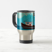 Mug De Voyage Bateau de pêche (Devant gauche)
