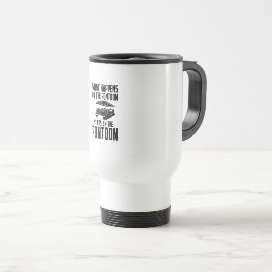 Mug De Voyage Bateau Pontoon (Devant droit)
