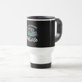 Mug De Voyage Bateau Pontoon - Mon véhicule de retraite (Devant droit)