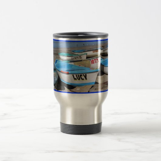 Mug De Voyage Bateaux de pêche Mazatlan (Centre)