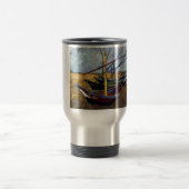 Mug De Voyage Bateaux de pêche sur la plage (Centre)