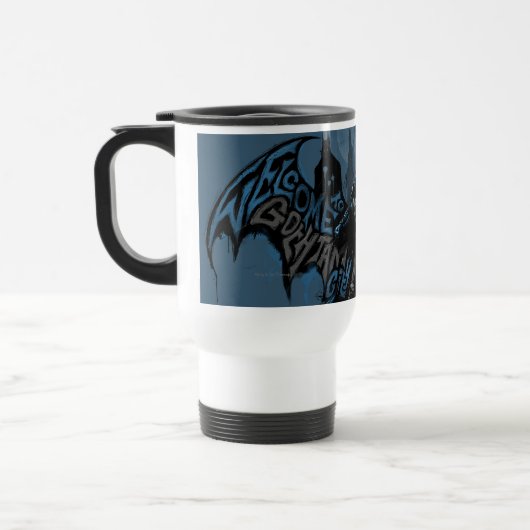 Mug De Voyage Batman Gotham City Paint Drip Graphic (Gauche)