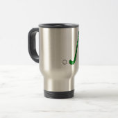 Mug De Voyage Bâton de vert d'hockey de champ (Devant gauche)