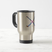 Mug De Voyage Bâtons de hockey de champ (Devant gauche)