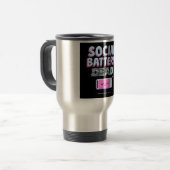 Mug De Voyage Batterie sociale : mort (Devant gauche)