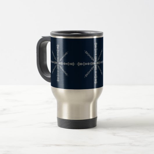 Mug De Voyage Battez les écoutilles. Mots cachés (Devant gauche)