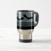 Mug De Voyage Batty Halloween Mug, bleu clair (Devant droit)