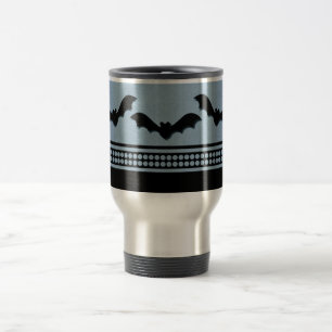 Mug De Voyage Batty Halloween Mug, bleu clair