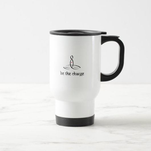 Mug De Voyage Be The Change - Style sanskrit noir (Droite)