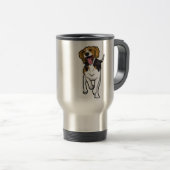 Mug De Voyage Beagle heureux (Devant droit)