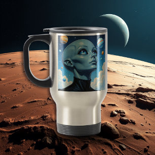 Mug De Voyage Beau Alien extra-terrestre Être