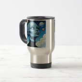 Mug De Voyage Beau Alien extra-terrestre Être (Devant gauche)