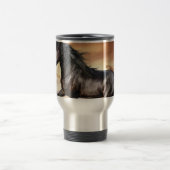 Mug De Voyage Beau Cheval Noir (Centre)