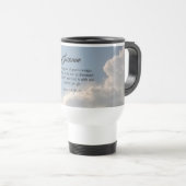 Mug De Voyage Beau Ciel Bleu N'ayez pas peur Bible Verse (Devant droit)