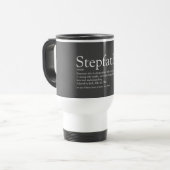 Mug De Voyage Beau-père Définition Stepdad Fun Gris (Devant gauche)