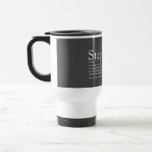 Mug De Voyage Beau-père Définition Stepdad Fun Gris (Gauche)