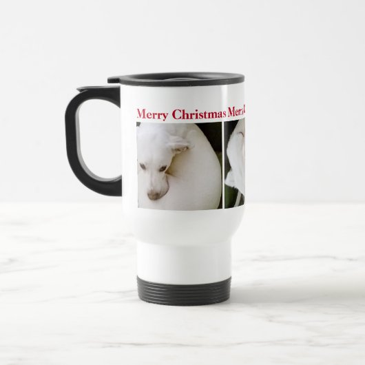 Mug De Voyage Beau Polar blanc Chien Chien Chien Noir (Gauche)