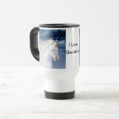 Mug De Voyage Beauté de blanc de licorne (Devant gauche)