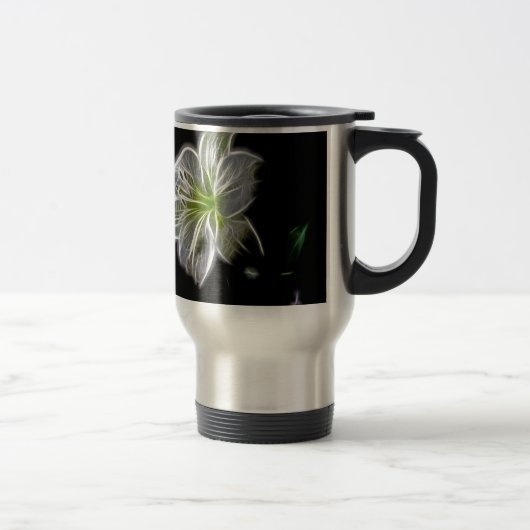 Mug De Voyage Beauté de la nature de la fleur de lys blanc (Droit)