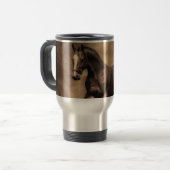 Mug De Voyage Beautiful horse throw pillow (Devant gauche)
