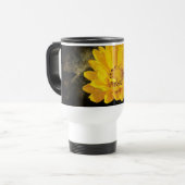 Mug De Voyage Beautiful Sunflower with Dark Brown Background (Devant gauche)