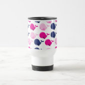 Mug De Voyage Beaux Baleines, Motif De Baleines, Votre Nom (Centre)