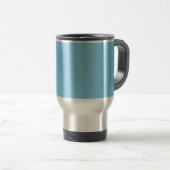 Mug De Voyage Bébé bleu (couleur solide) (Devant droit)