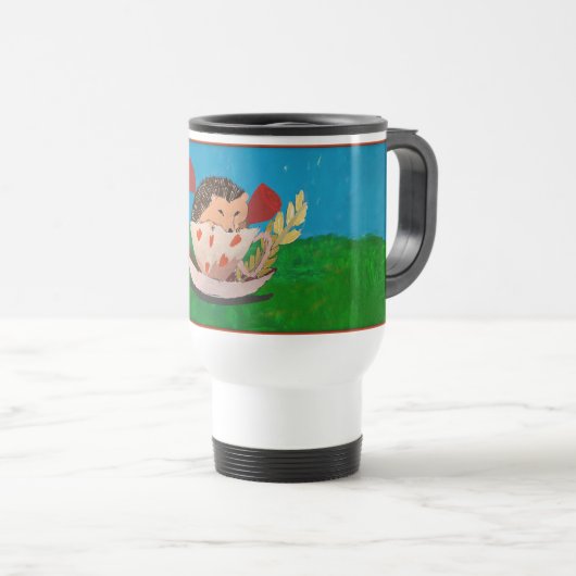 Mug De Voyage Bébé hérisson (Devant droit)