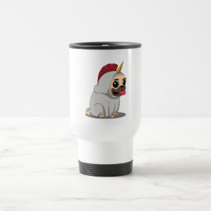 Mug De Voyage Bébé mignon Chien de Carlin Unicorn