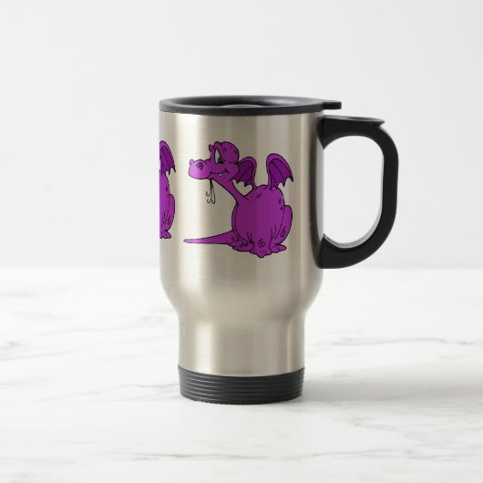Mug De Voyage Bébé pourpre mignon de dragon (Droit)