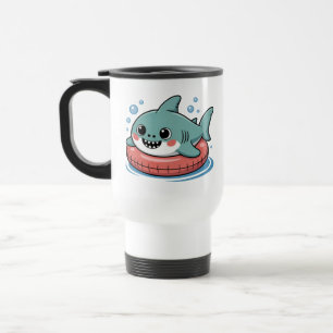 Mug De Voyage Bébé Requin Mignon Avec Flotteur   Enfants