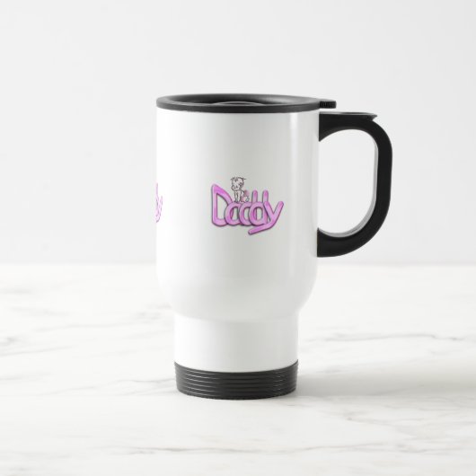 Mug De Voyage Bébé rose papa (Droite)