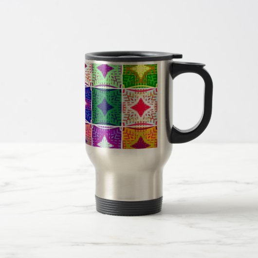 Mug De Voyage Belle À damiers africaine (Droit)
