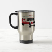 Mug De Voyage Belle ambulance rouge caricature van (Gauche)