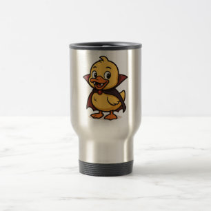 Mug De Voyage Belle caricature canard d'Halloween vampire
