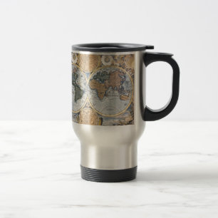 Mug De Voyage Belle carte antique d'atlas