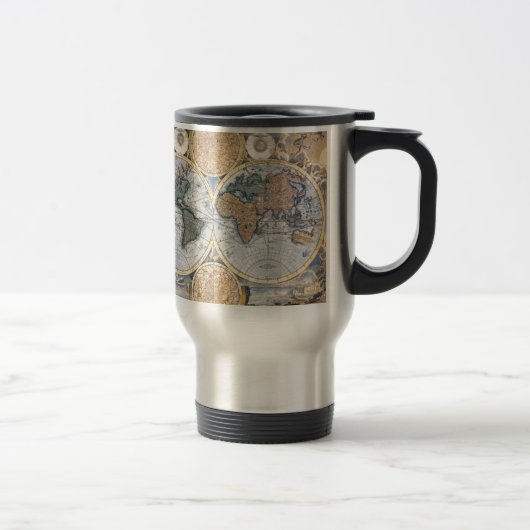 Mug De Voyage Belle carte antique d'atlas (Droit)