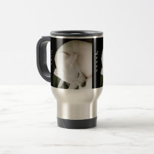Mug De Voyage Belle Elegant Chien Chien Chien Blanc Valentine's
