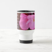 Mug De Voyage Belle Fleurs roses Votre trésor Bible Verse (Centre)