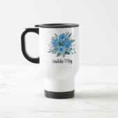 Mug De Voyage Belle Flore Bleue Rétro (Gauche)