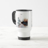 Mug De Voyage belle laine sur une roche en aquarelle (Devant gauche)