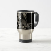 Mug De Voyage Belle Tigre noir blanc Afrique (Devant droit)