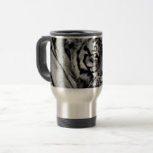 Mug De Voyage Belle Tigre noir blanc Afrique (Devant gauche)