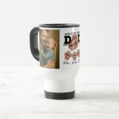 Mug De Voyage Best Father Ever Personalized Photo Collage (Devant gauche)
